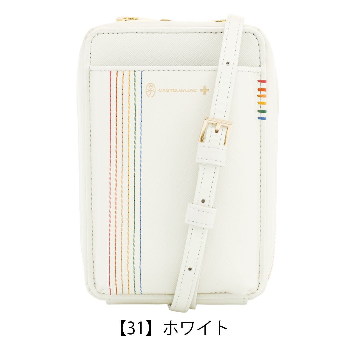 カステルバジャック スマホショルダー メンズ レディース 本革 027102