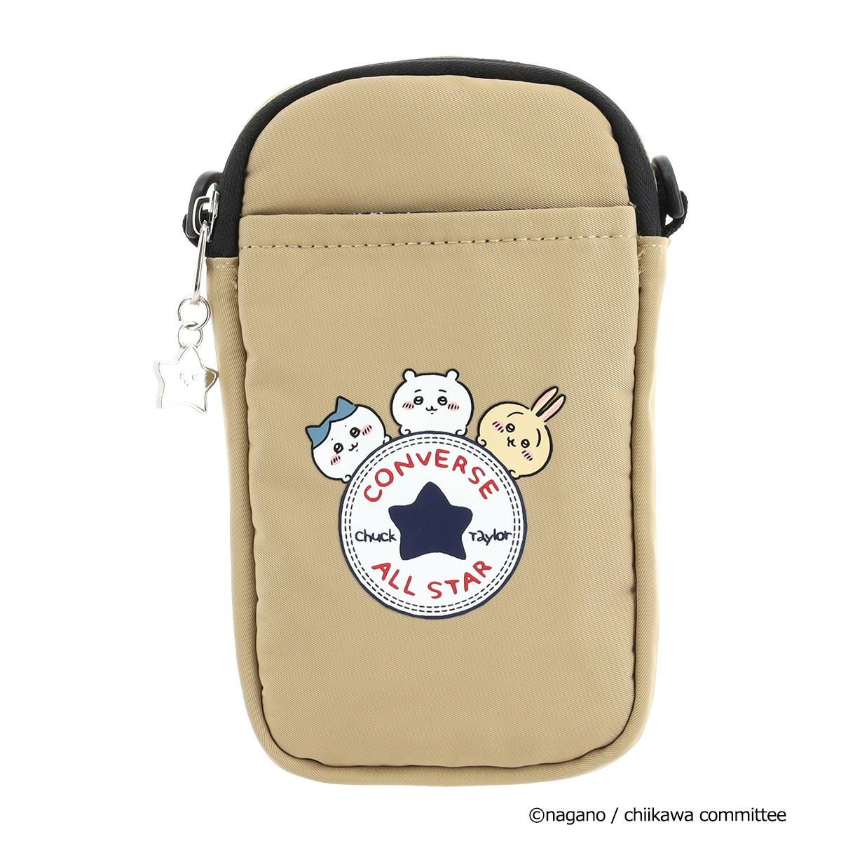 ちいかわ コンバース モバイルショルダー　マルチポーチ ちいかわ×コンバース モバイルショルダー（ブラック） | ちいかわ