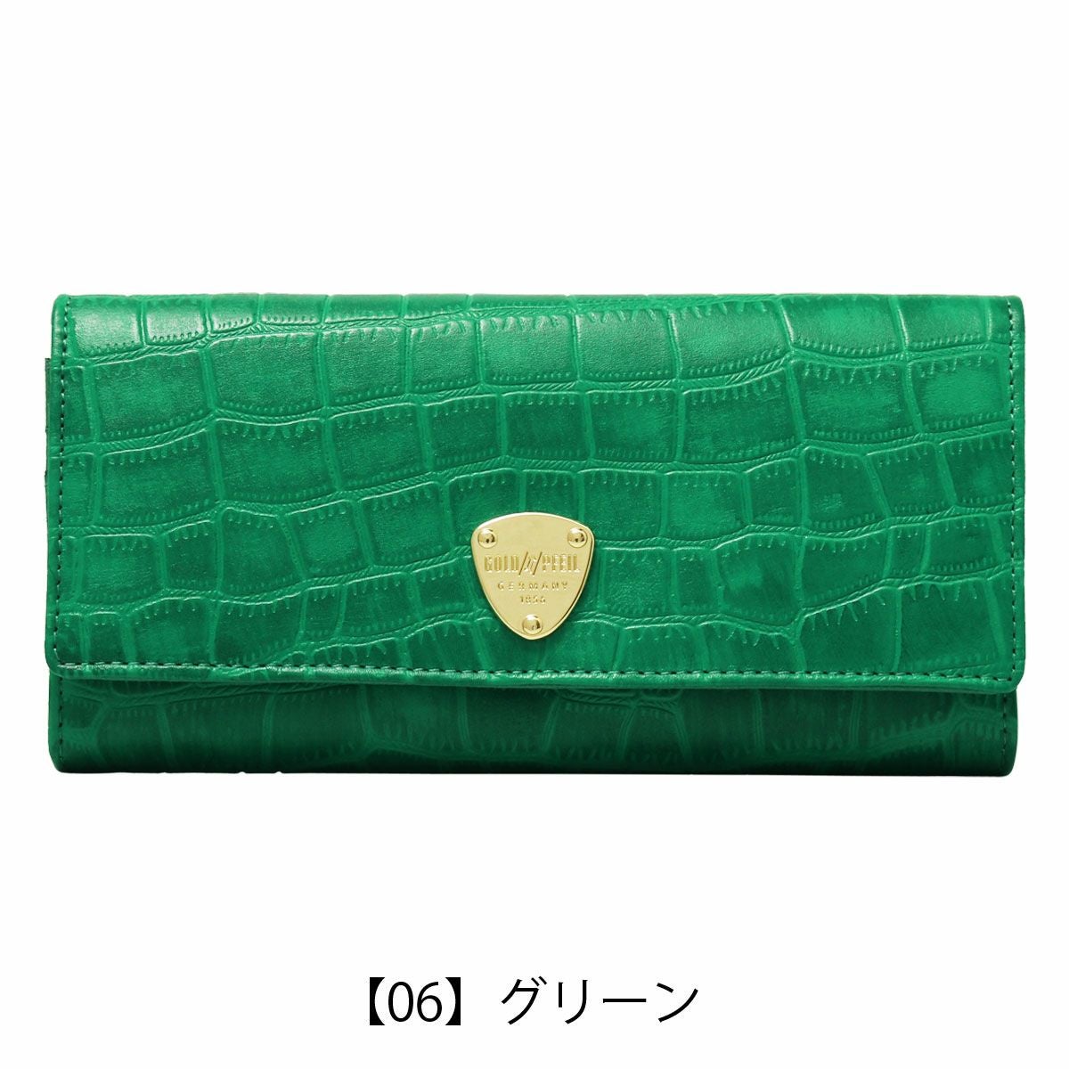 クロコダイル ラメコーティング長財布 上品 希少 スナップボタン 多機能ポケット ゴールドファイル 長財布 かぶせ 本革 クロコ型押し レディース