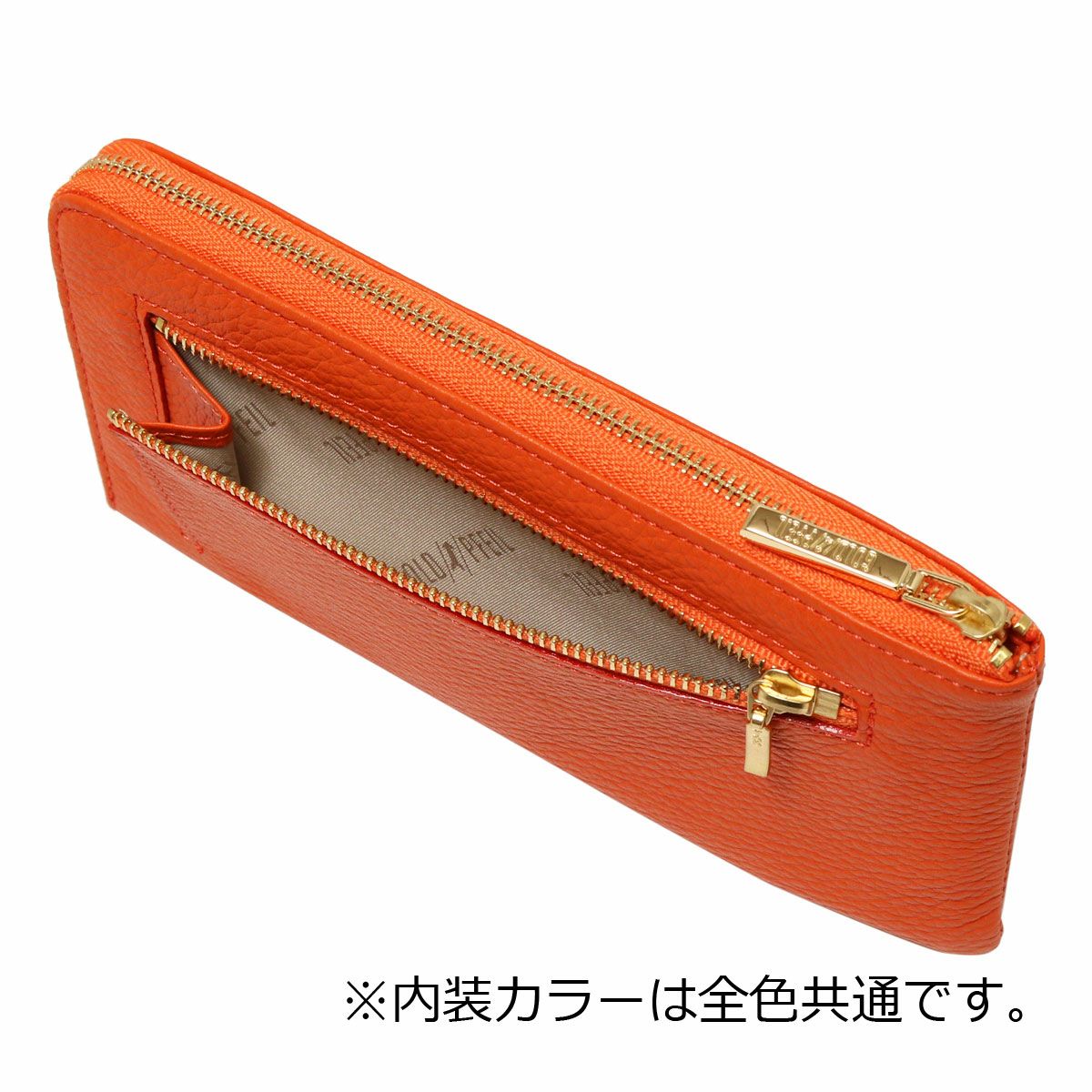ゴールドファイル 長財布 本革 L字ファスナー 薄型 薄い レディース