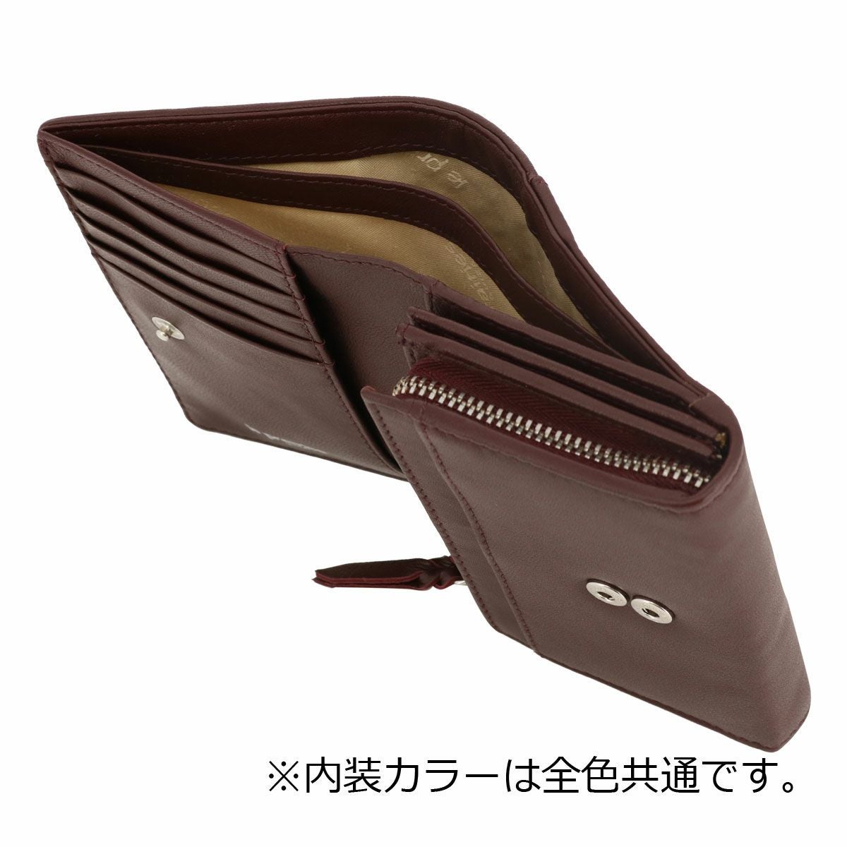 ル・プレリー ギンザ 財布 二つ折り 羊革 本革 レザー レディース