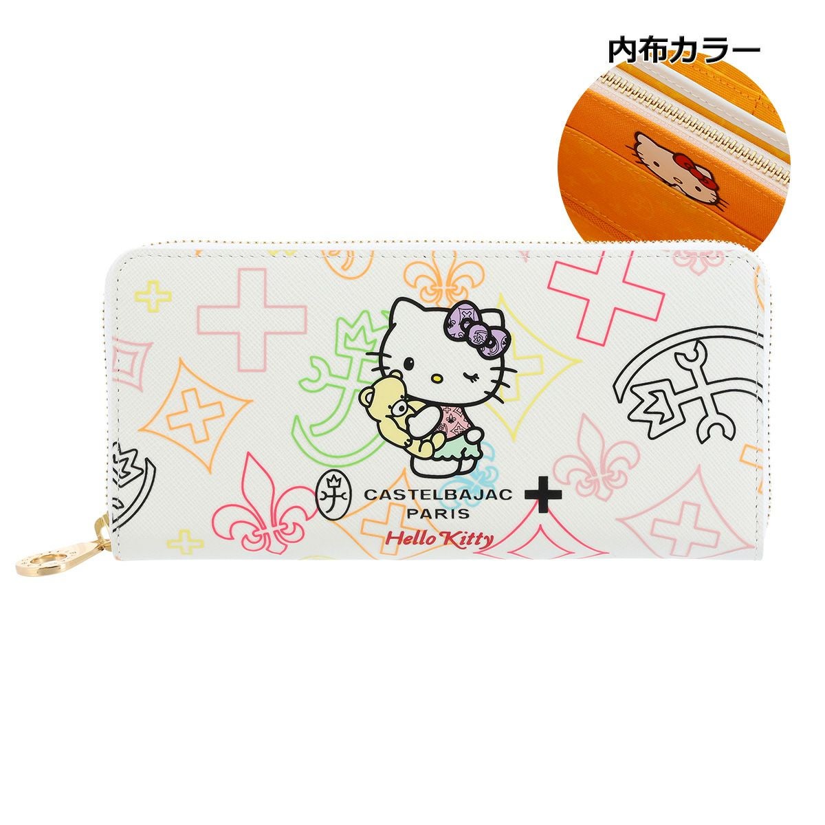 CASTELBAJAC ハローキティ財布 正規品 メンズ レディース CASTELBAJAC カステルバジャック KITTON 長
