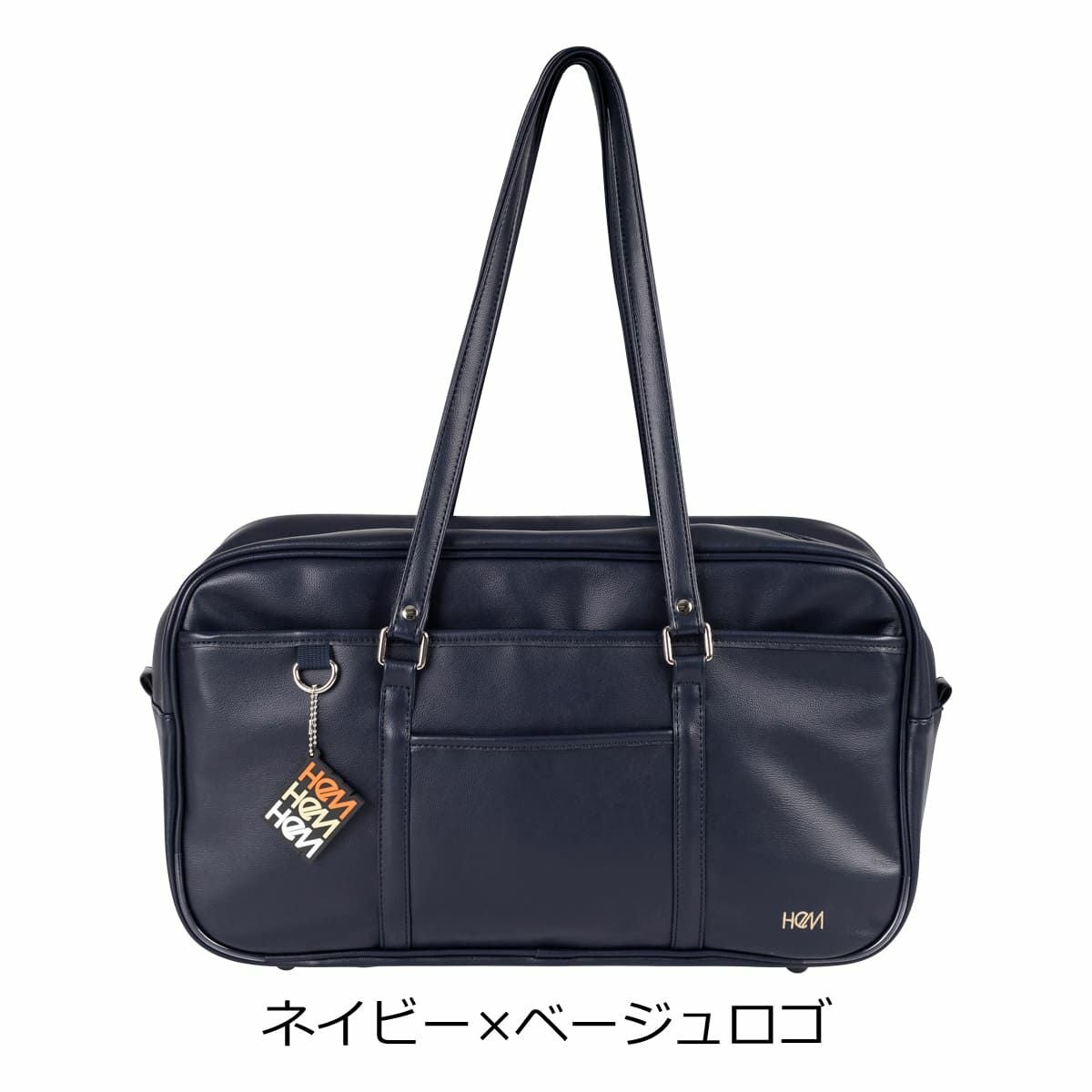 HeM スクールバッグ 合皮 ボストンバッグ トートバッグ A4 レディース