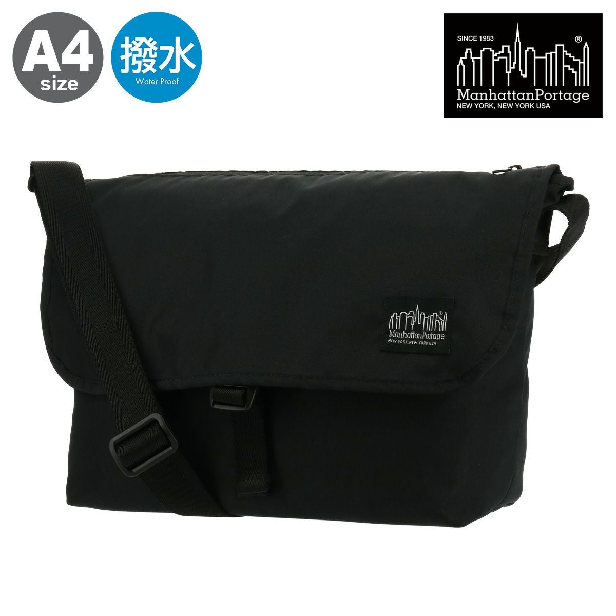 マンハッタンポーテージ　ブラックレーベル　ボディバッグ Manhattan Portage BLACK LABEL マンハッタンポーテージ ブラック