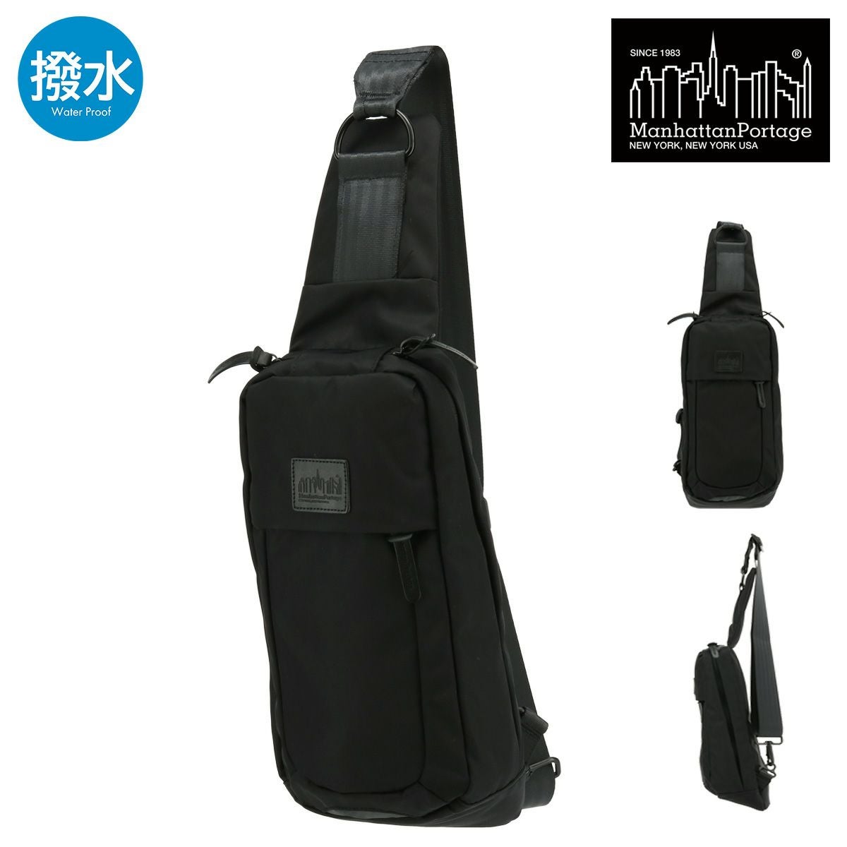 マンハッタンポーテージ　ブラックレーベル　ボディバッグ 日本正規品 マンハッタンポーテージブラックレーベル ウエストバッグ