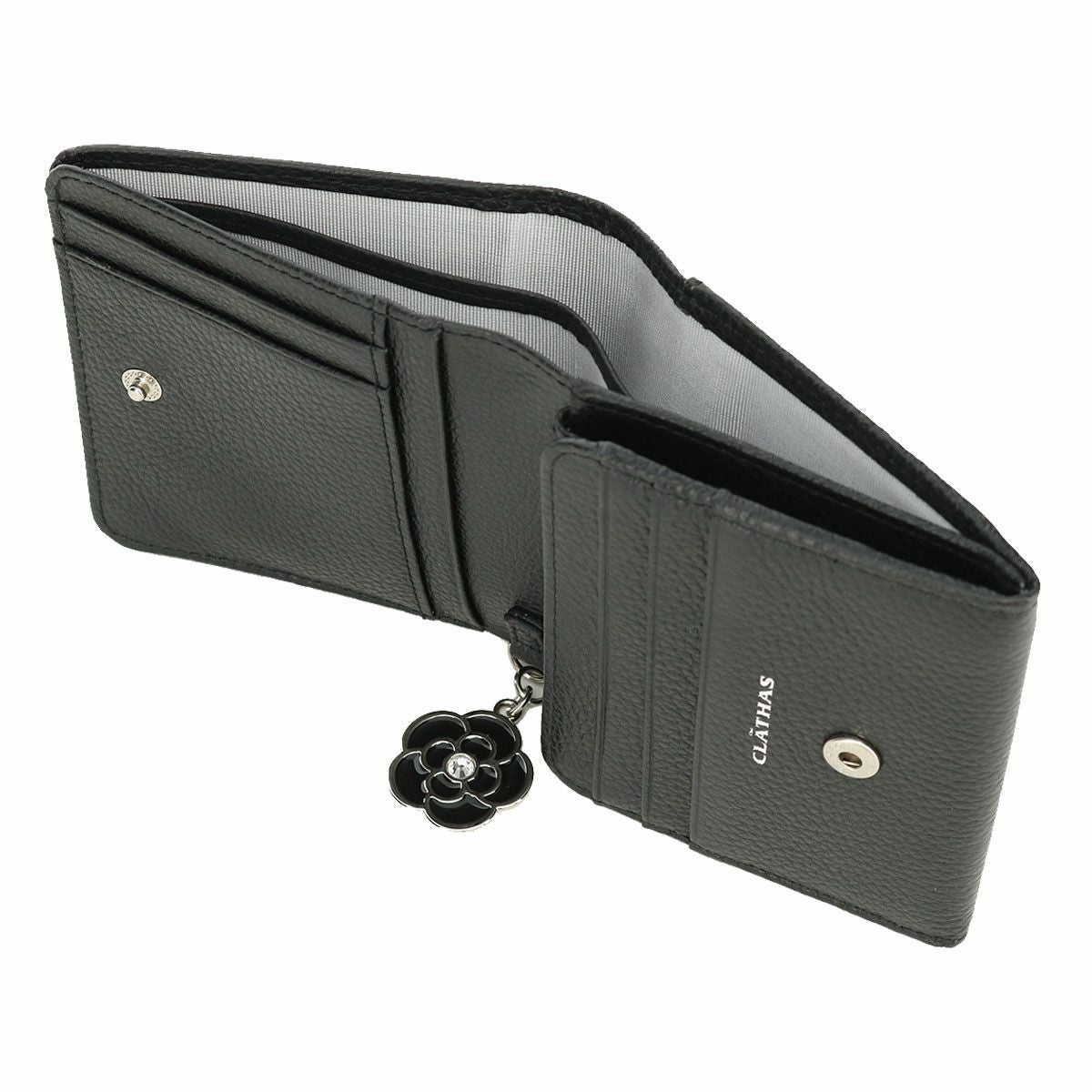 クレイサス★財布二つ折り　ミニ財布コンパクト CLATHAS（クレイサス） 二つ折り財布 折り財布 BOX型小銭入れ 本革