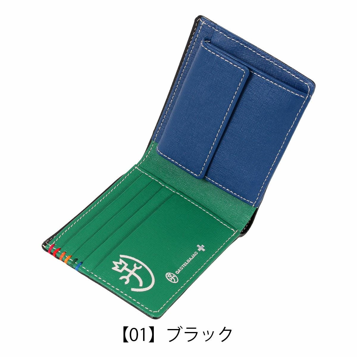 カステルバジャック 財布 二つ折り 本革 ソート 034613 メンズ