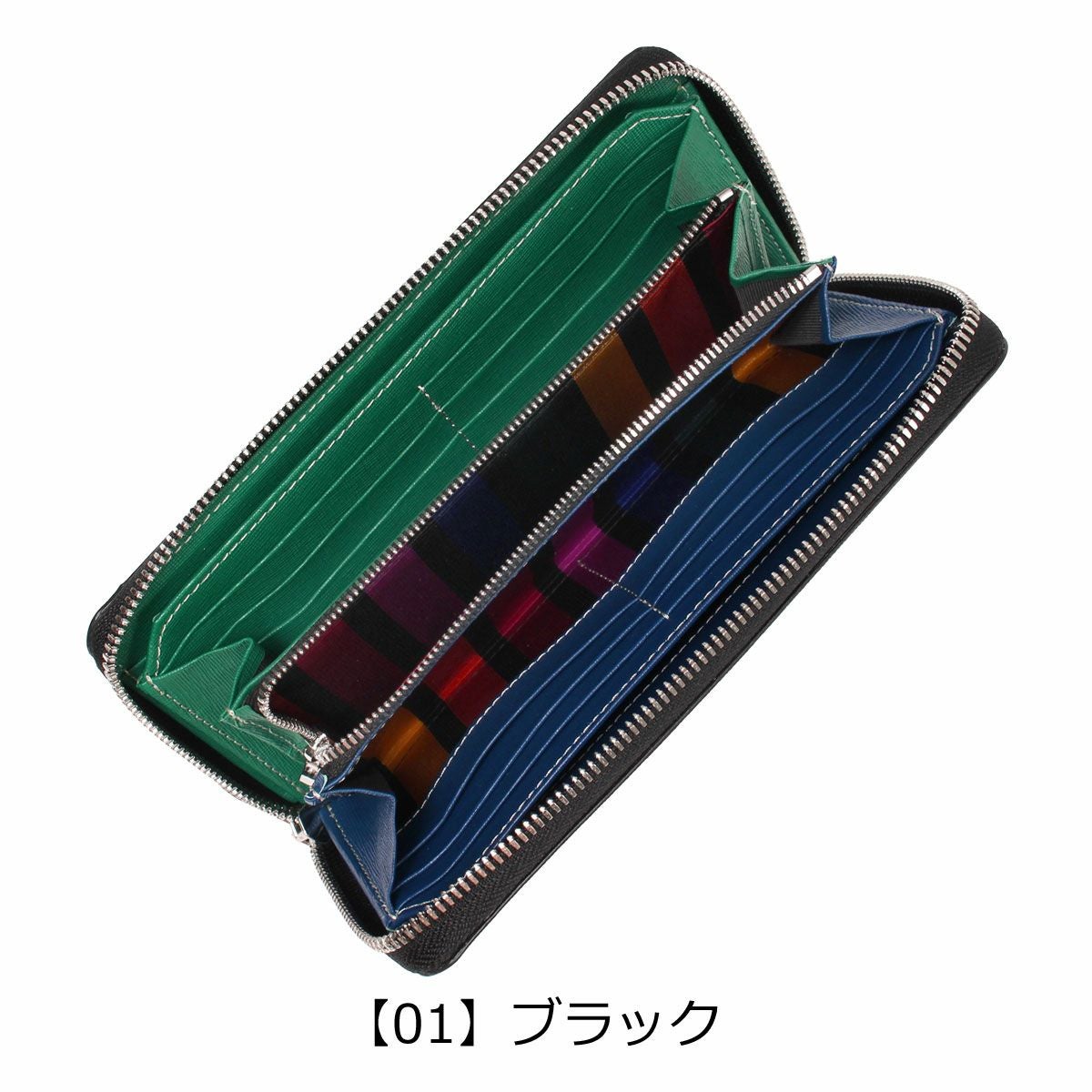 カステルバジャック 長財布 ラウンドファスナー 本革 ソート 034616