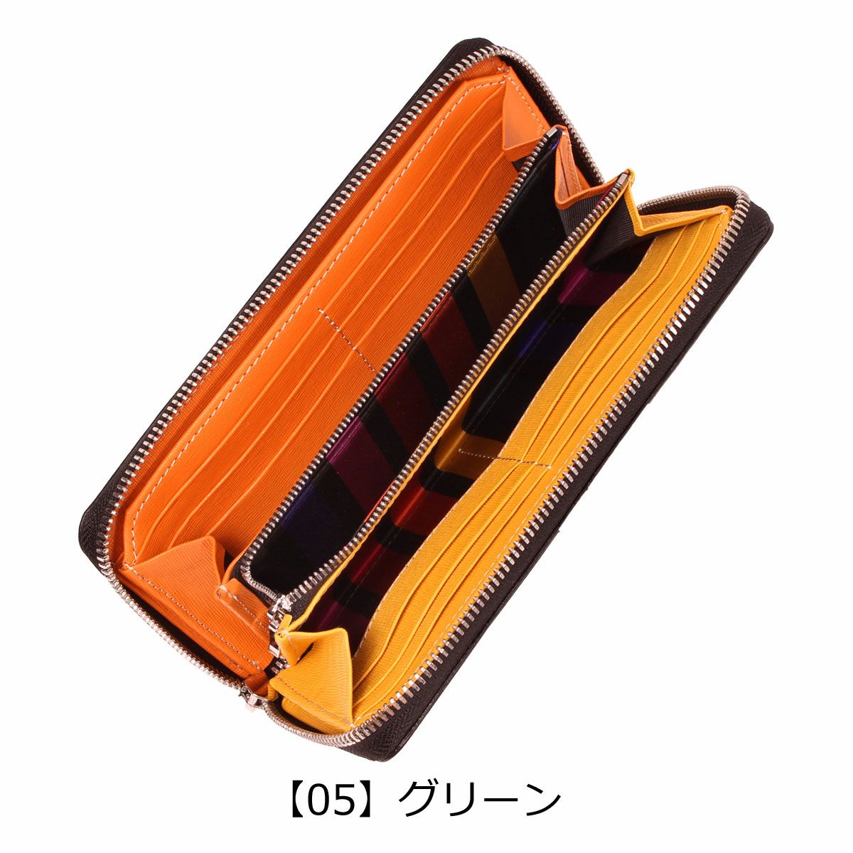 カステルバジャック 長財布 ラウンドファスナー 本革 ソート 034616