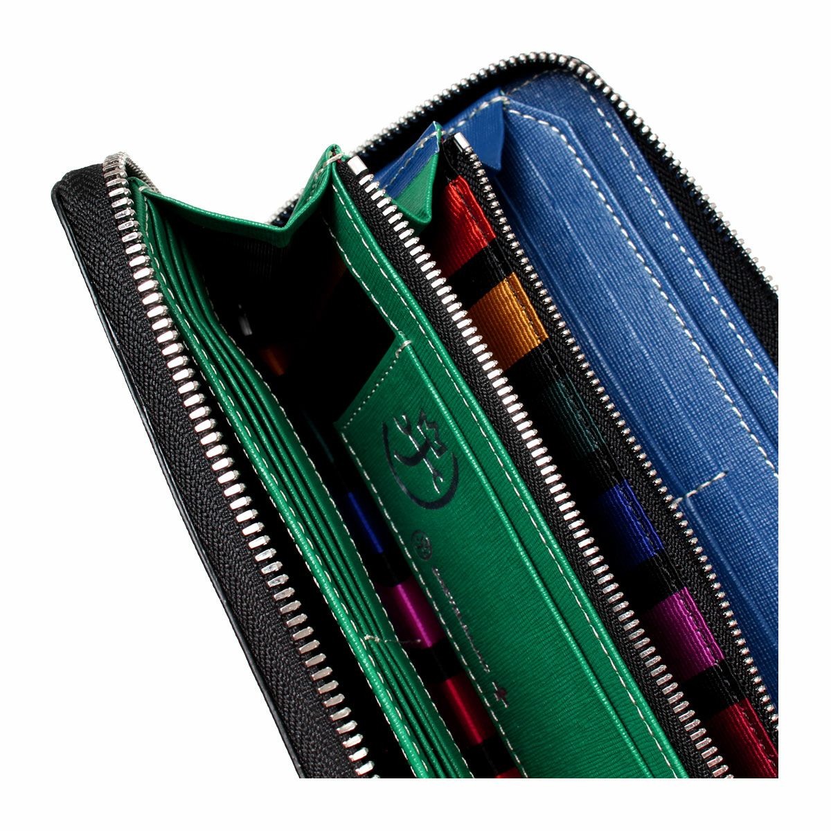 カステルバジャック 長財布 ラウンドファスナー 本革 ソート 034616