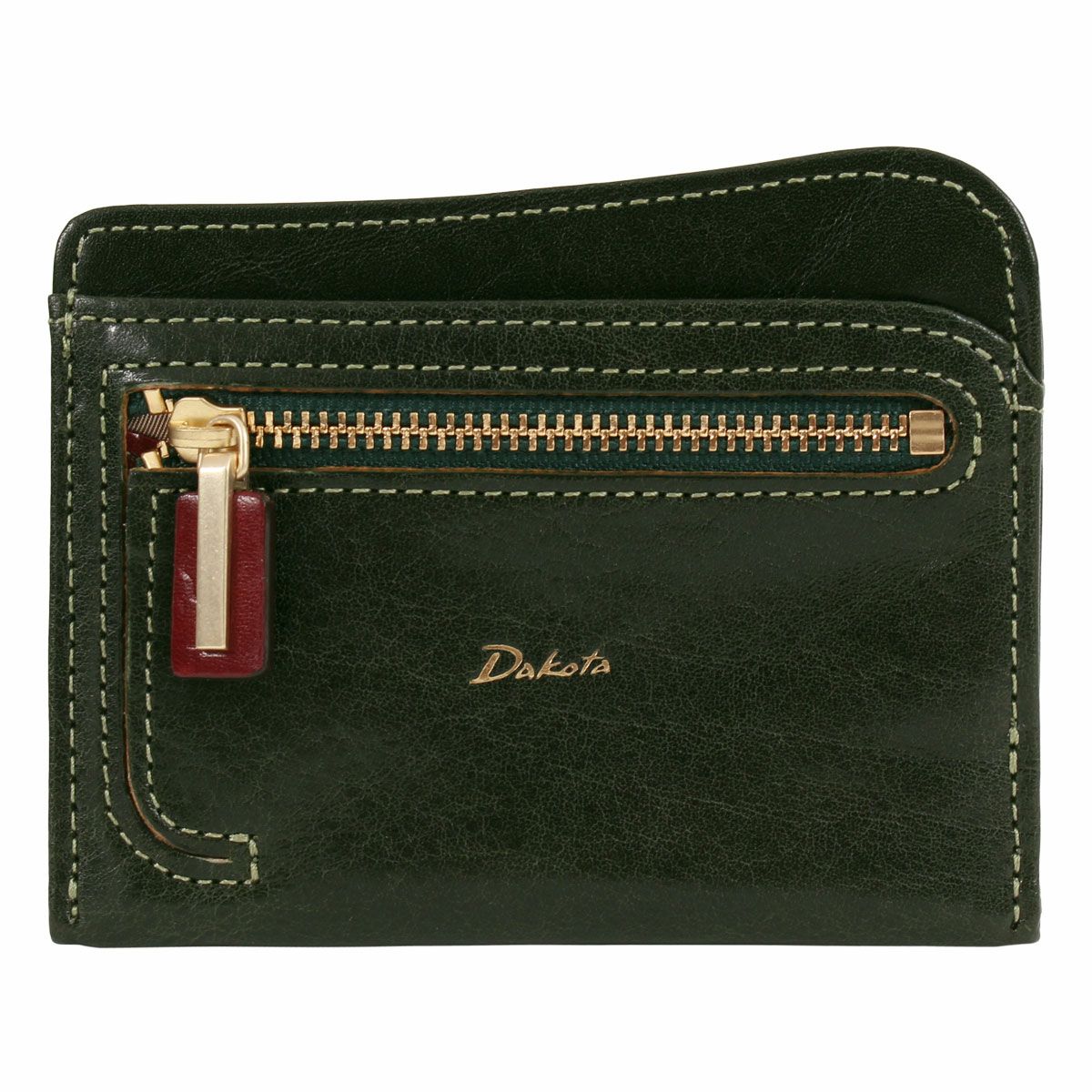 新品未使用　ダコタ　Dakota チェルキオ　長財布　グリーン　カードケース Dakota（ダコタ） 長財布 レディース 財布 L字ファスナー 牛革