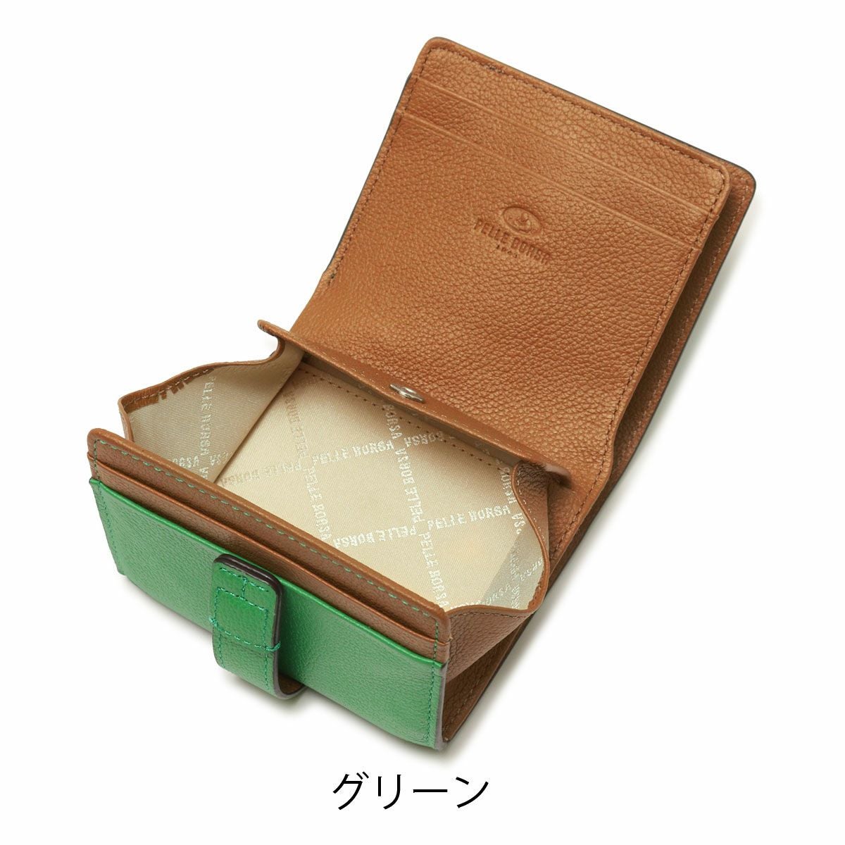 ペレボルサ 財布 二つ折り ミニ財布 二つ折り財布 本革 レディース