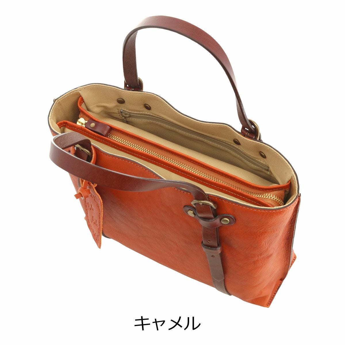 ポレポレ トートバッグ 本革 レディース 614121 日本製 Pole Pole