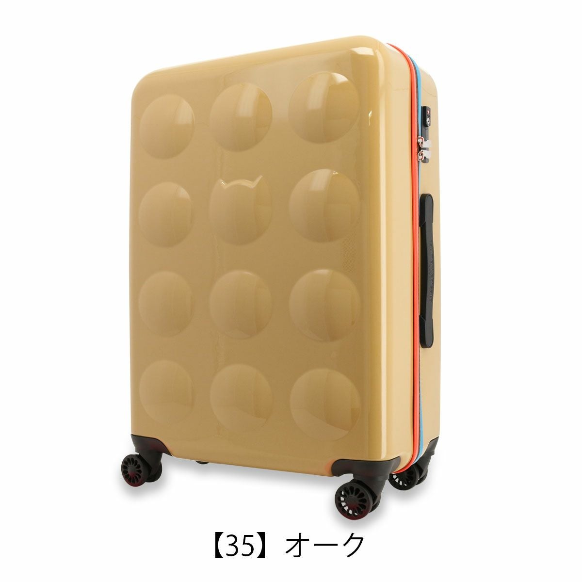 ツモリチサト｜廃盤・限定キャリーケース（猫エンボス／アンティークオレンジ） ツモリチサト キャリー スーツケース 58L 60cm 3.9kg ハードキャリー