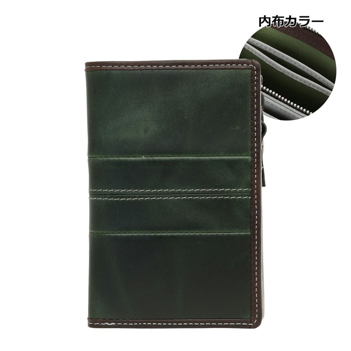 【極美品】TheArth ミル男　収納袋付き ノーティアム ミドルウォレット メンズ E0723442125A NAUGHTIAM | 二