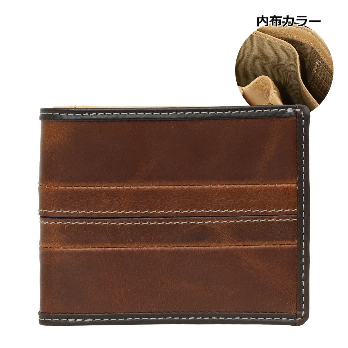 ノーティアム 二つ折り財布 メンズ E0723443090A NAUGHTIAM | 札入れ