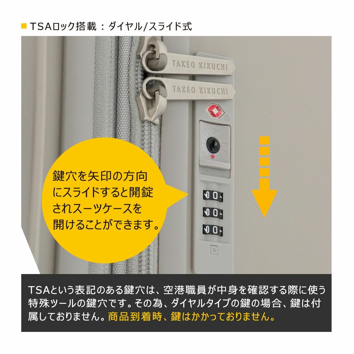 タケオキクチ スーツケース スカイスケイプ SSC002 TAKEO KIKUCHI 55L