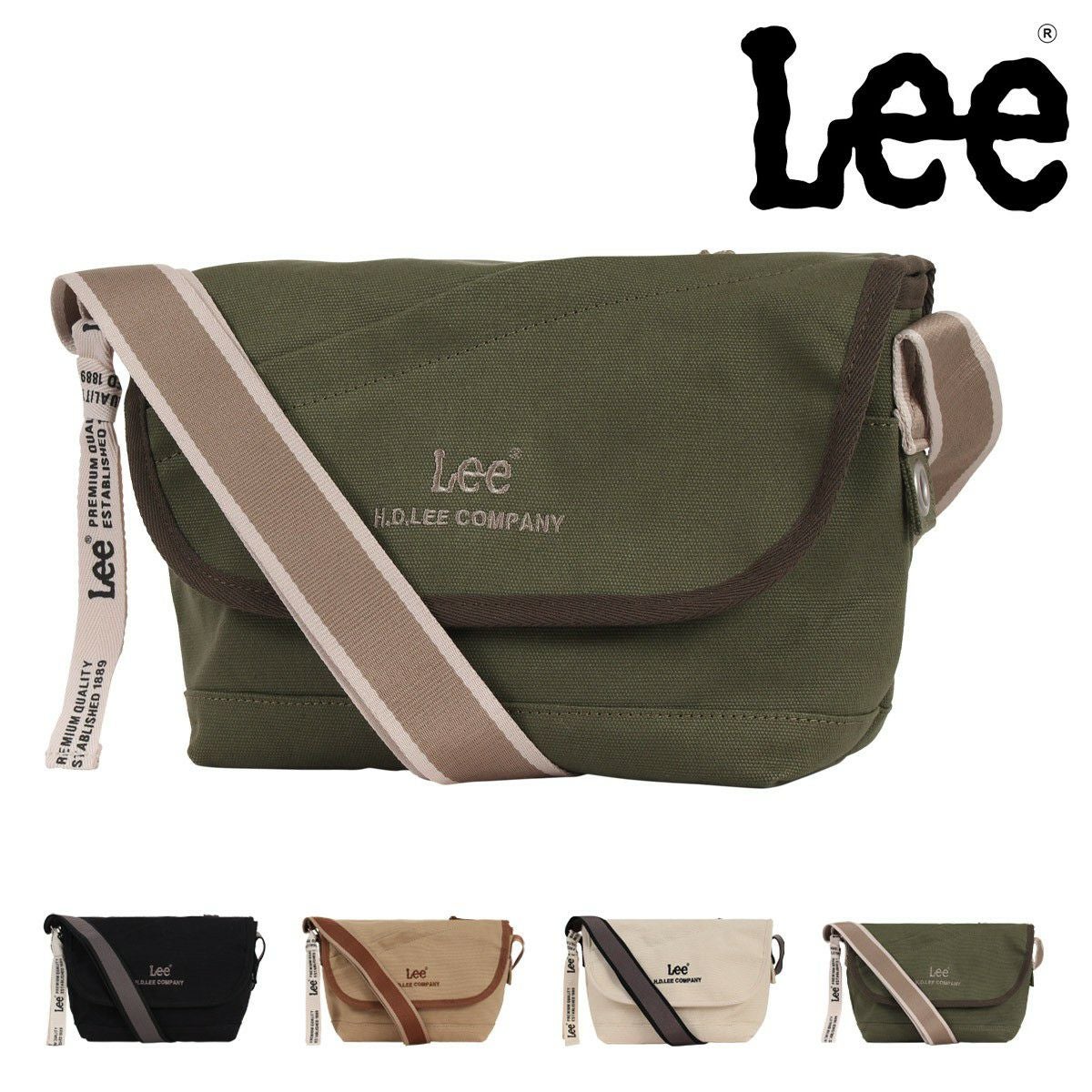 Lee ショルダーバック フラップ型 キャンバス レディース 320-1302