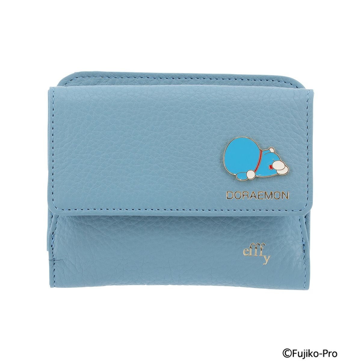 新品　ドラえもん　本革 二つ折り財布 青 二つ折り財布 ドラえもん 小銭入れ付き 本革 レザー メンズ レディース