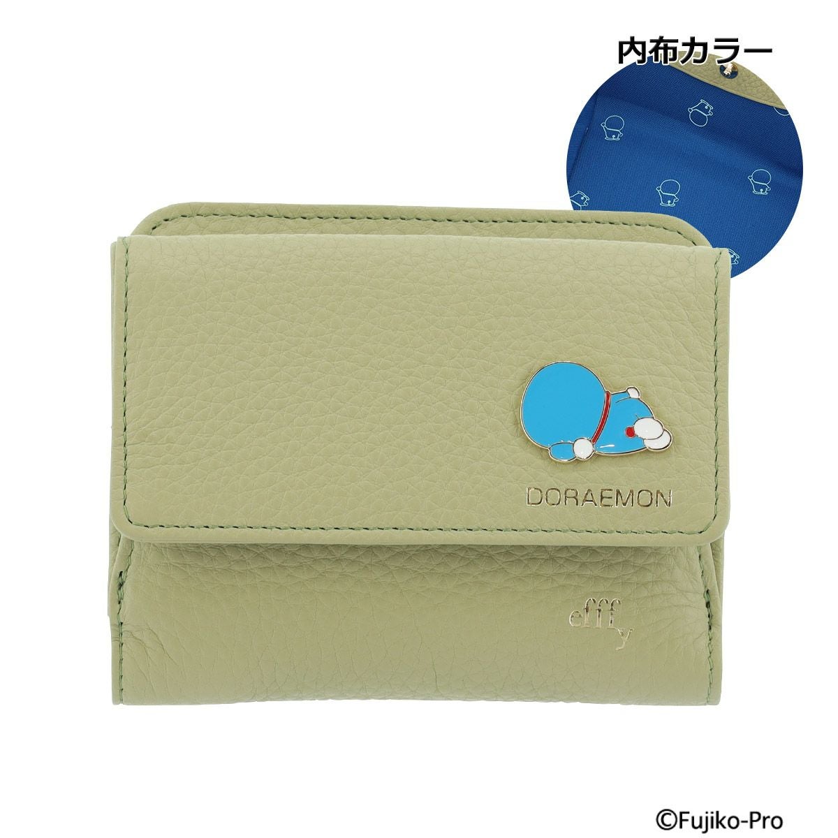 ドラえもん長財布＋２つ折り財布＋ハンカチ 合計3点セット ドラえもん エフィー 長財布 ラウンドファスナー レディース CLB3-011