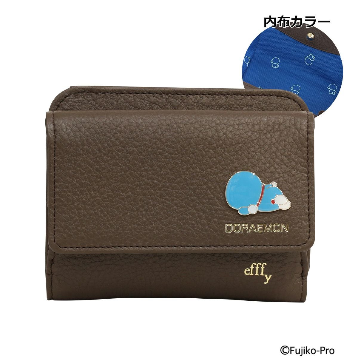 efffy エフィー ドラえもん 二つ折り財布 サックス ブルお昼寝 財布 efffy/エフィー】 ドラえもん 二つ折り財布 | エフィー(efffy