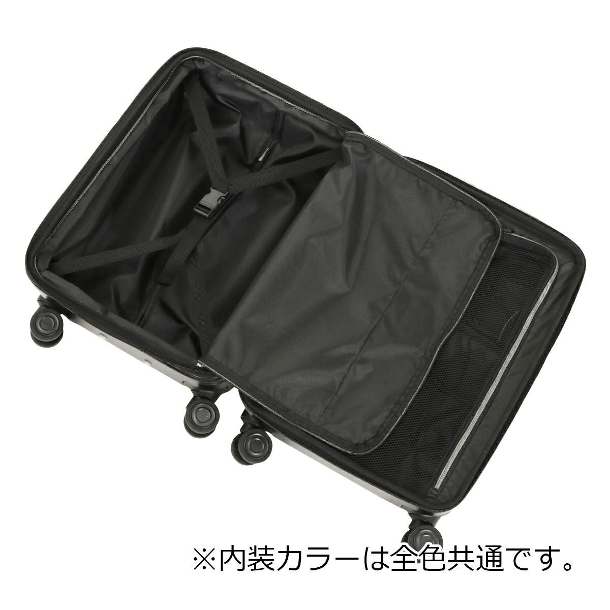 HERMES キャスター付き旅行バッグ ヘム×トランジットラウンジ スーツケース 43L 47cm 3.9kg キャリー