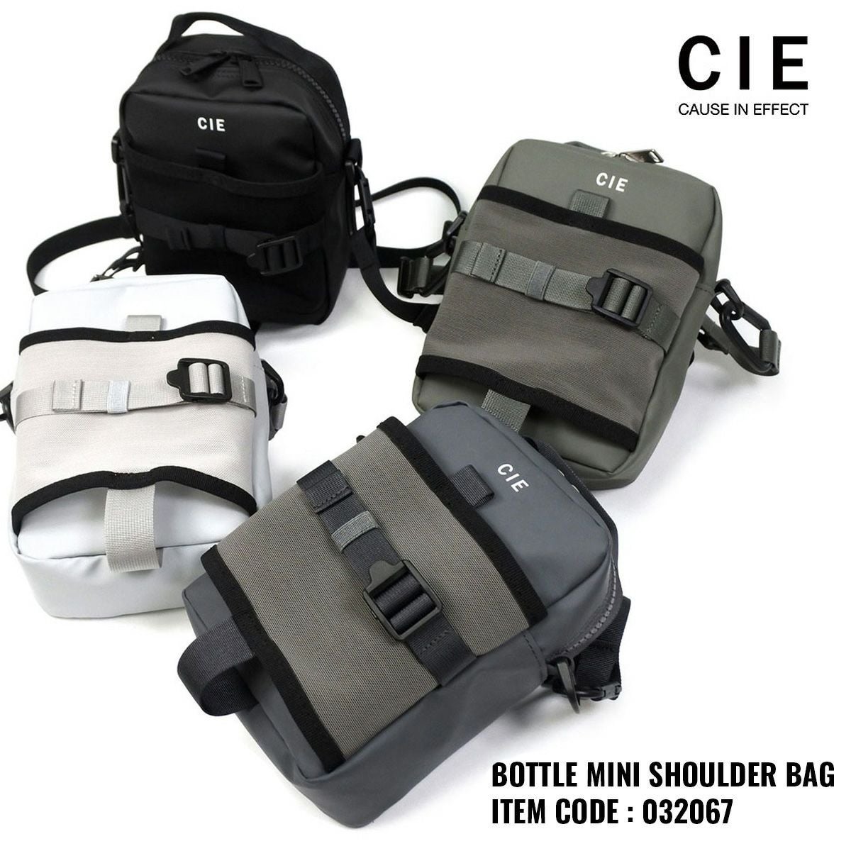 CIE ショルダーバッグ ミニショルダー GRID3 BOTTLE MINI SHOULDER BAG