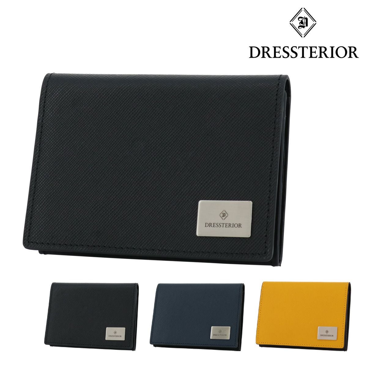 新品　DRESSTERIOR 黒 レザー 長財布 ドレステリア 長財布 メンズ レディース DRESSTERIOR 財布 ブランド 本