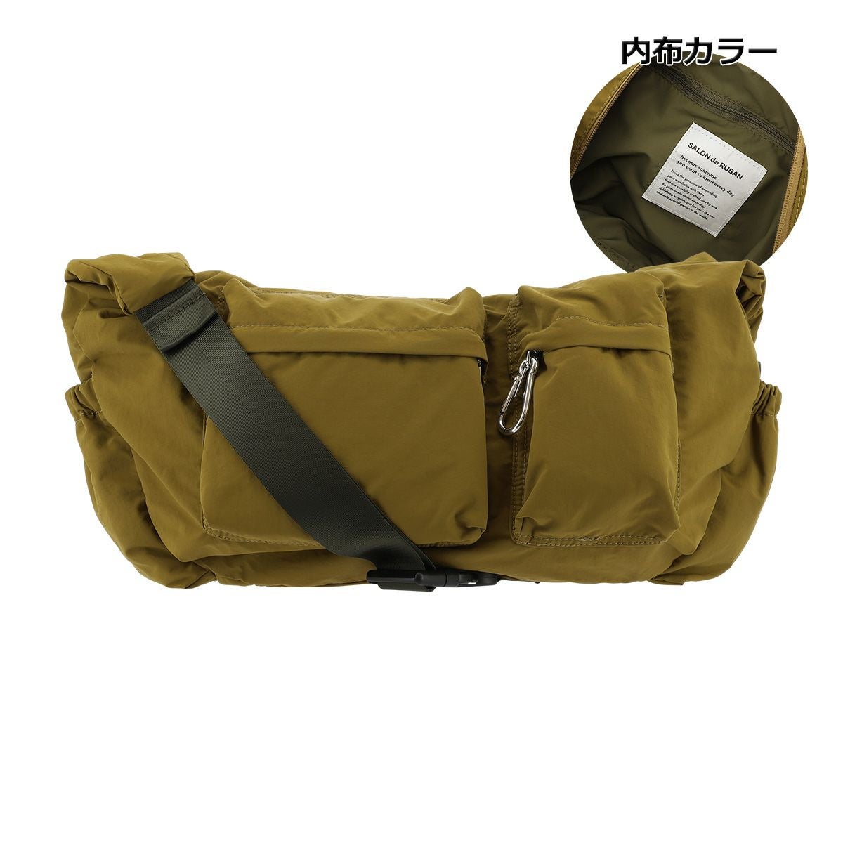 ＊wasabi様リクエスト品＊ロラライハリス♡カーキブラウンベロアショルダー サロン ド ルヴァン HIGI(ヒギ) ショルダーバッグ レディース RBB-252