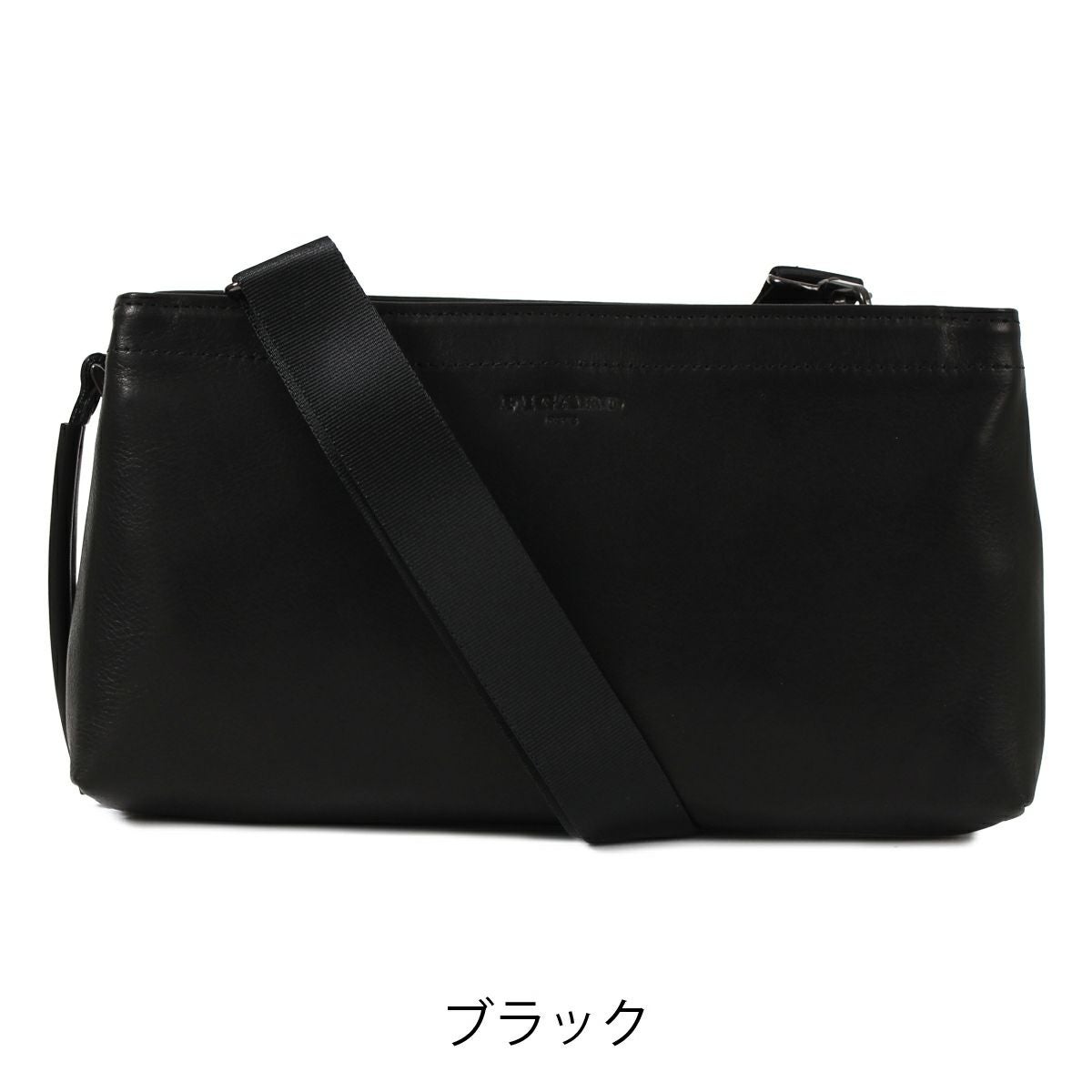 FIGARO ブラックレザー ビジネスバッグ フィガロ ショルダーバッグ 2WAY メンズ 日本製 17110 ビス FIGARO
