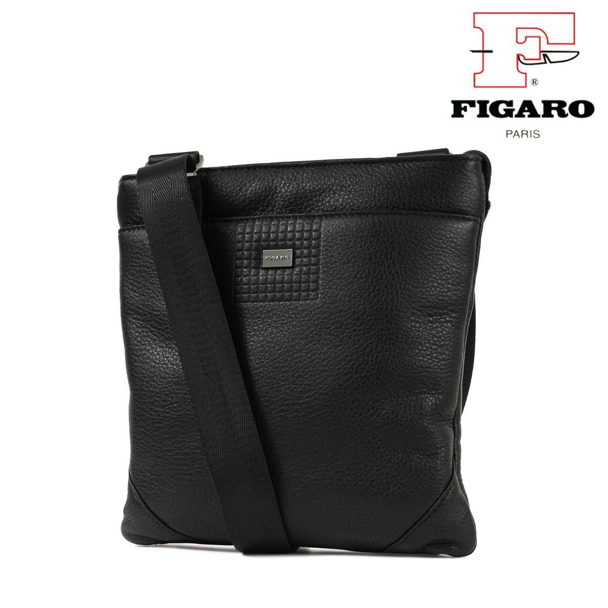 FIGARO ブラックレザー ビジネスバッグ FIGARO Paris（フィガロ パリ） フィガロ ブリーフケース B4 2WAY 日本