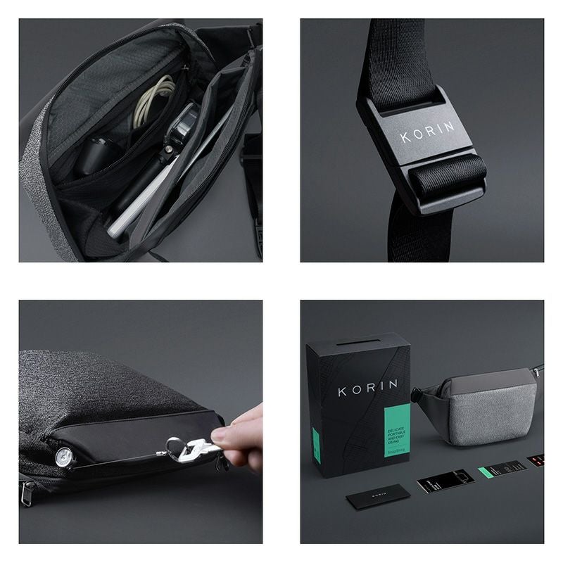 KORIN 防刃盗難防止 ショルダーバッグ ウエストポーチ KORIN DESIGN（コリンデザイン） ボディバッグ ショルダーバッグ KORIN