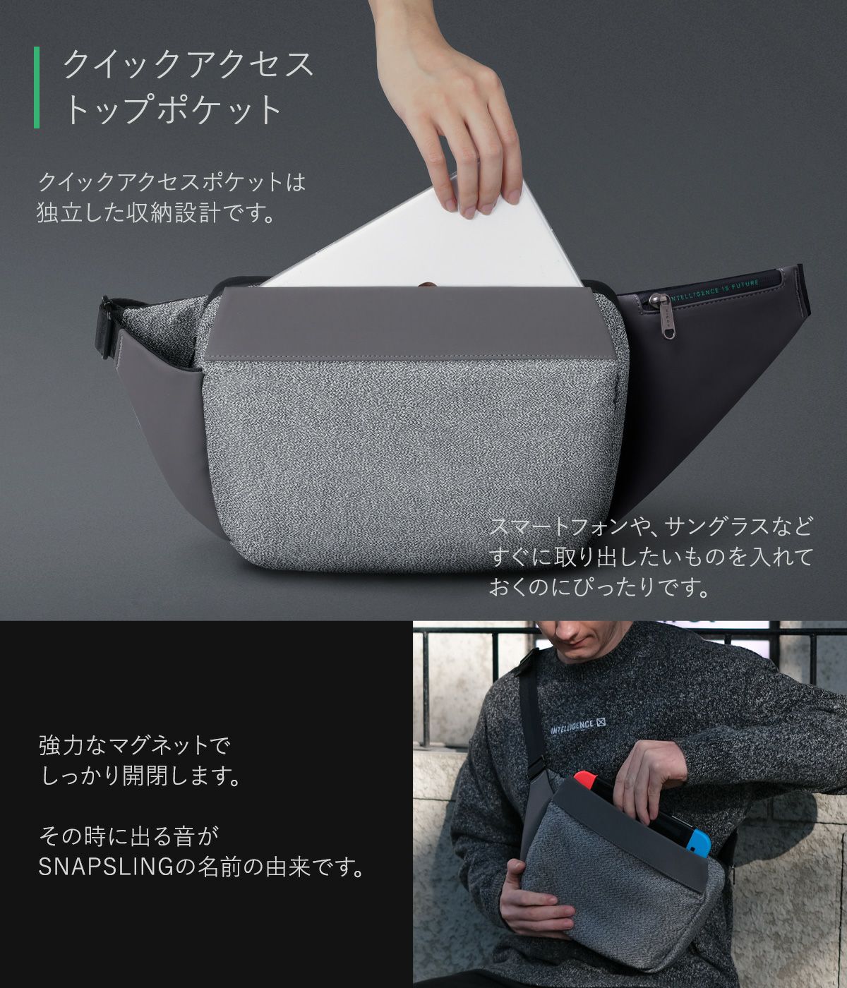KORIN 防刃盗難防止 ショルダーバッグ ウエストポーチ KORIN DESIGN（コリンデザイン） ボディバッグ ショルダーバッグ KORIN