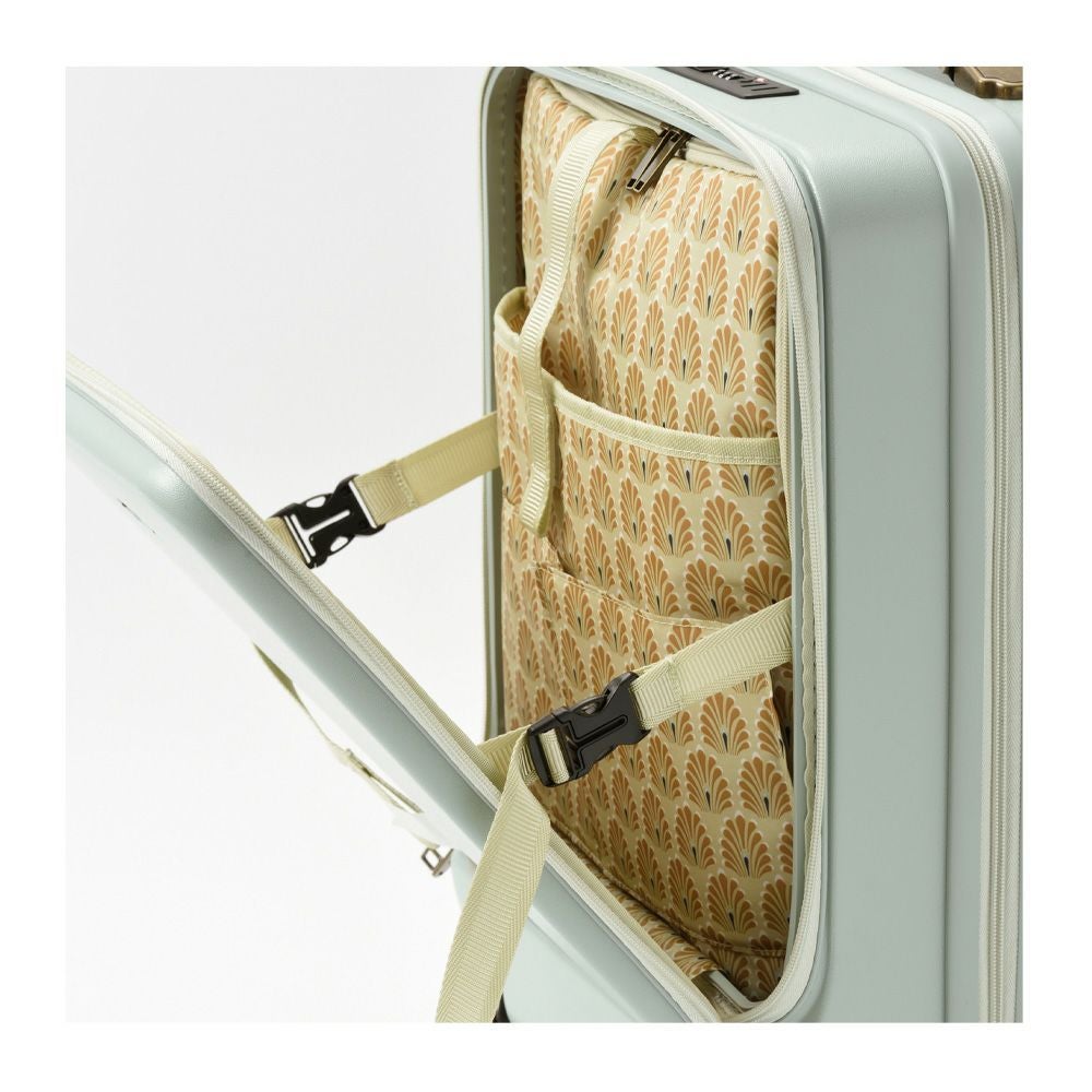 ミレスト スーツケース 34L 48cm 3.6kg フロントオープン ストッパー