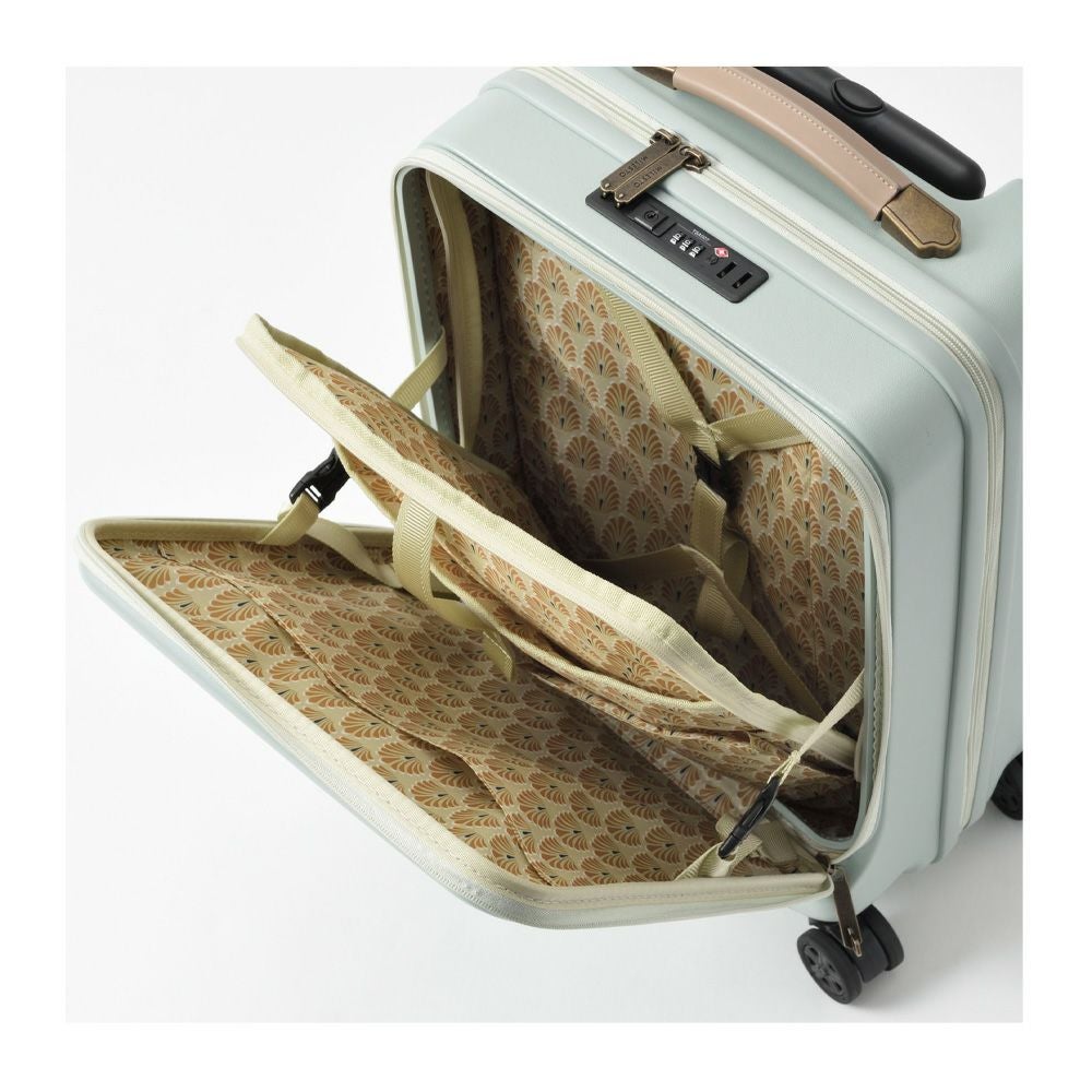 ミレスト スーツケース 34L 48cm 3.6kg フロントオープン ストッパー