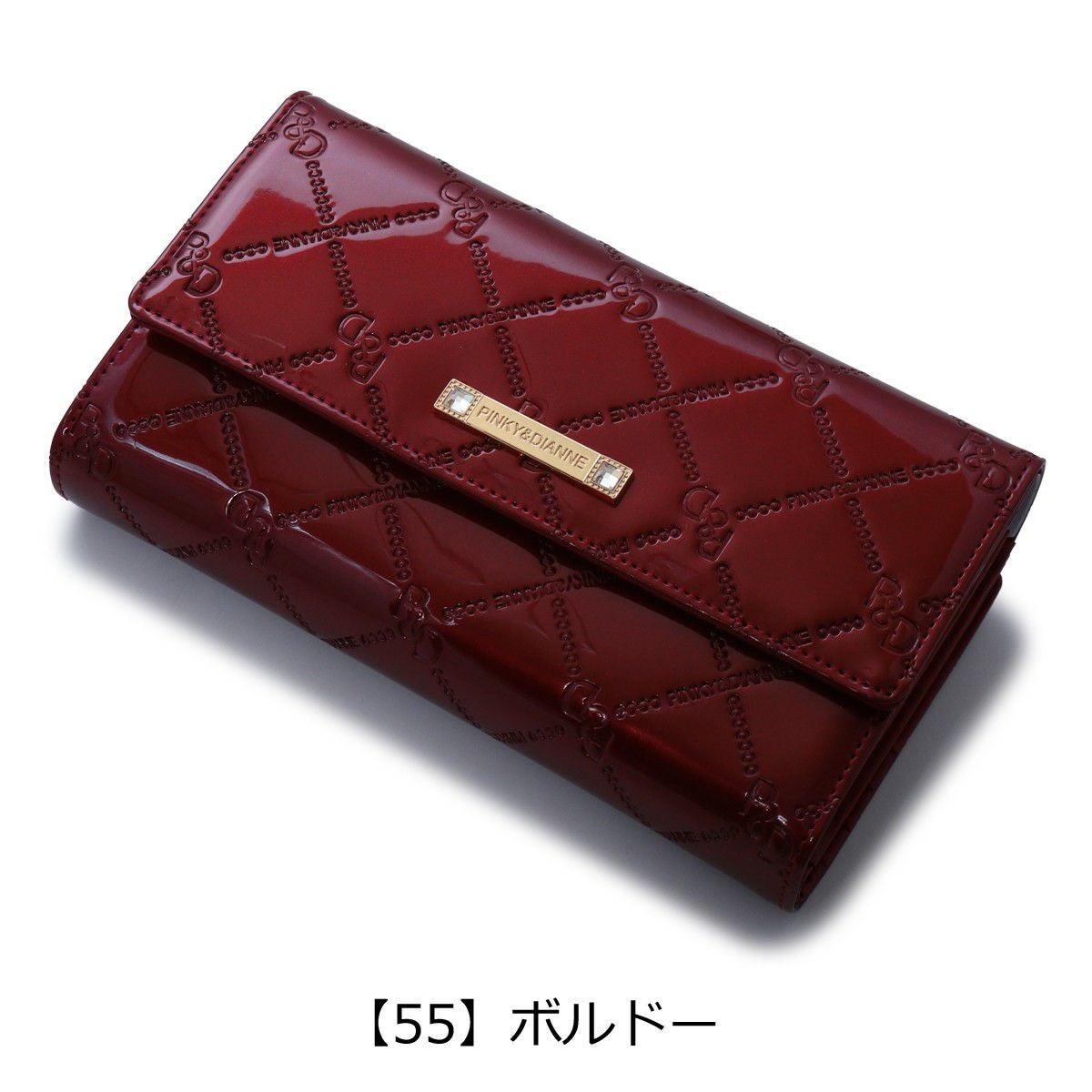 ピンキーアンドダイアン 長財布 かぶせ コモンエナメル PDLWFAT1