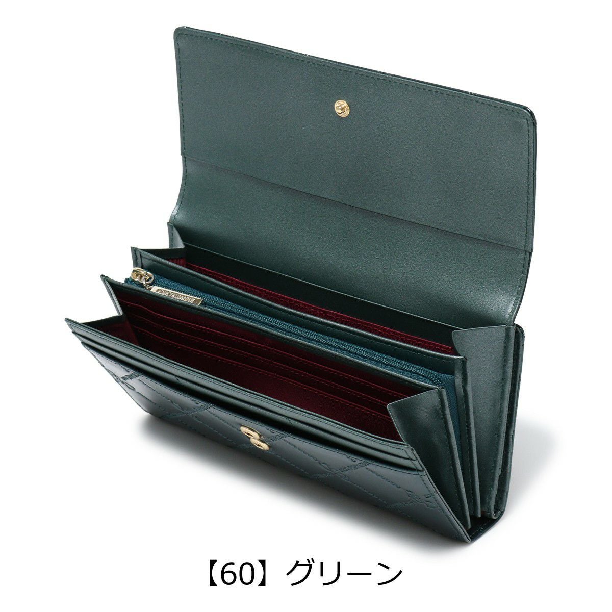 ピンキーアンドダイアン 長財布 かぶせ コモンエナメル PDLWFAT1