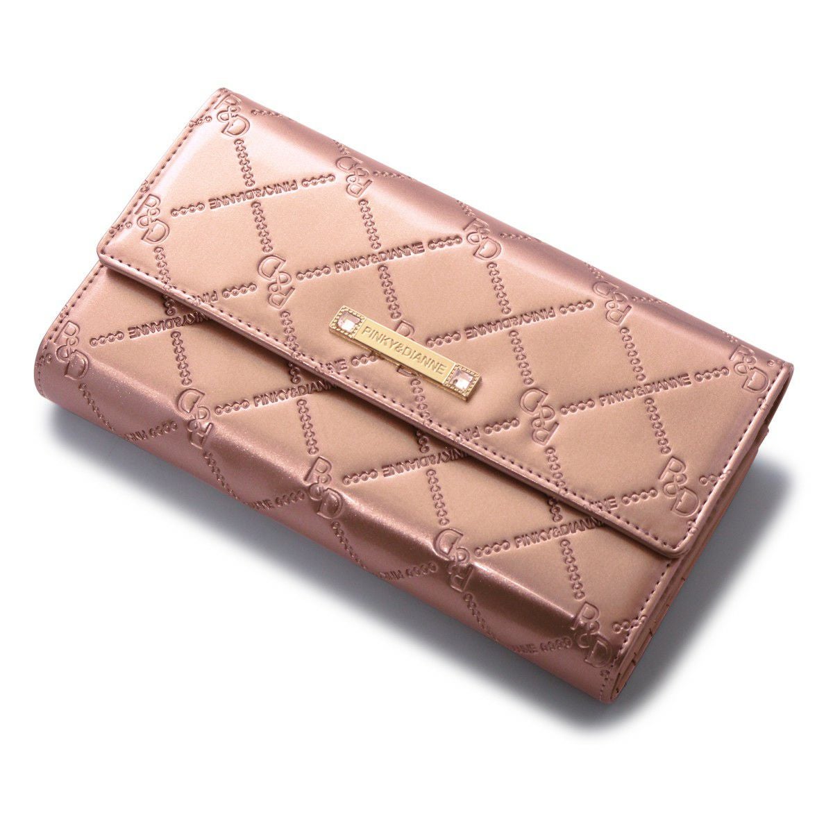 自由の女神様★新品★ピンキー&amp;ダイアン★チェックエナメル長財布2点 PINKY&DIANNE（ピンキー アンド ダイアン） 【正規販売店