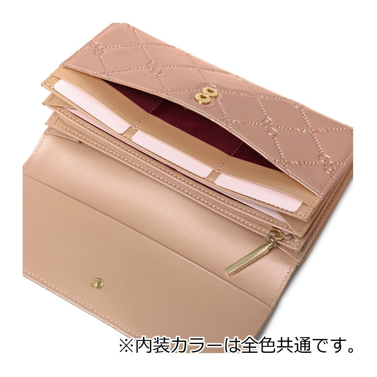 ピンキーアンドダイアン 長財布 かぶせ コモンエナメル PDLWFAT1