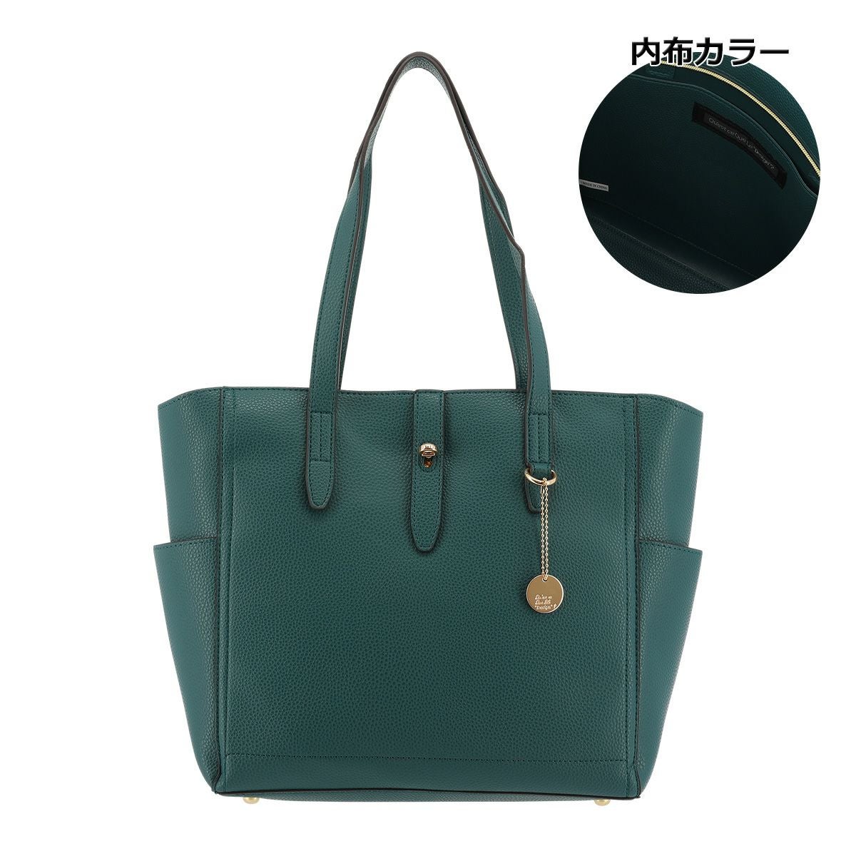 新品・未使用　メタリックアクセントトートバッグ CHARLES ＆ KEITH（チャールズ&キース） トートバッグ Lilibet