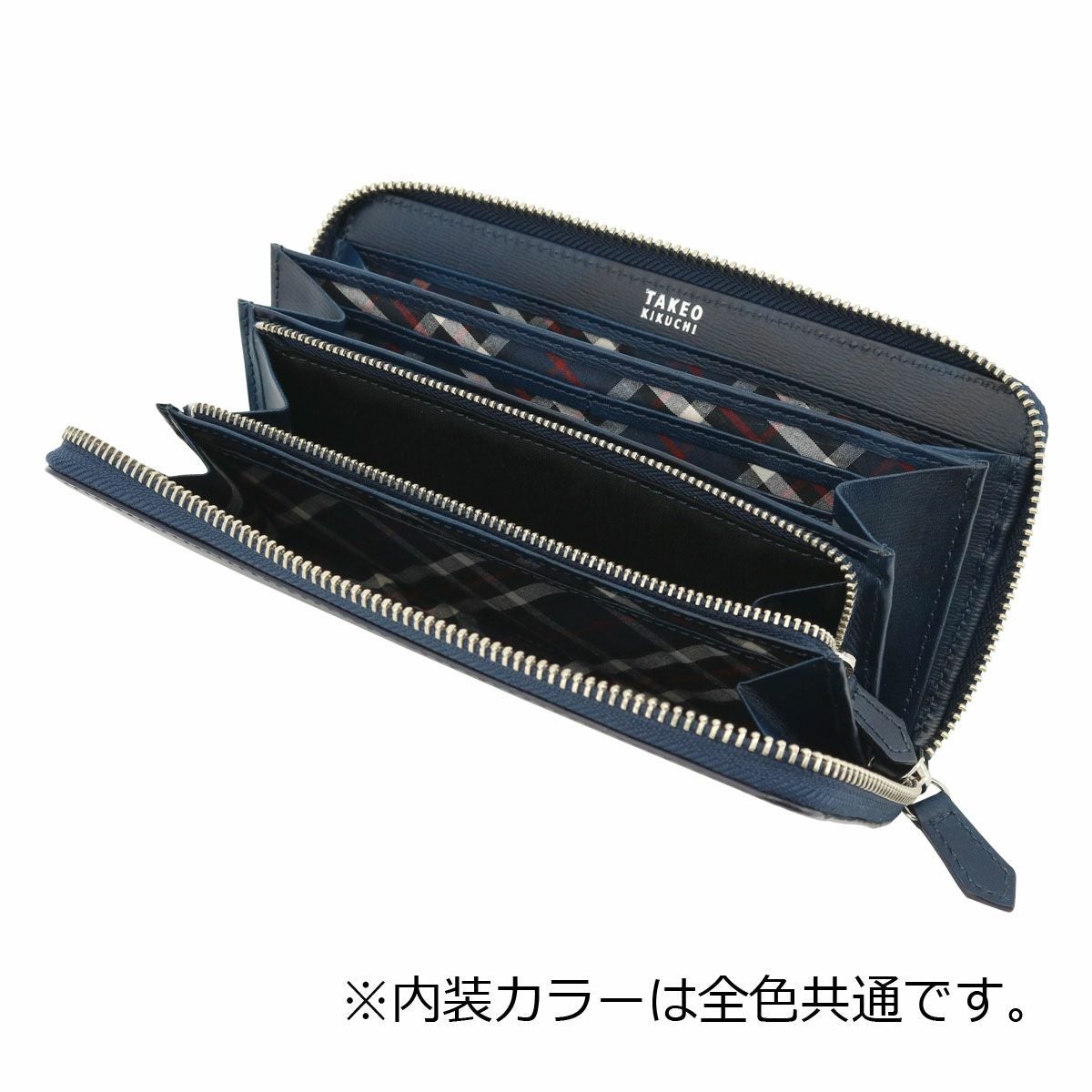 タケオキクチ 長財布 ラウンドファスナー 本革 メンズ ルーナ 7150122