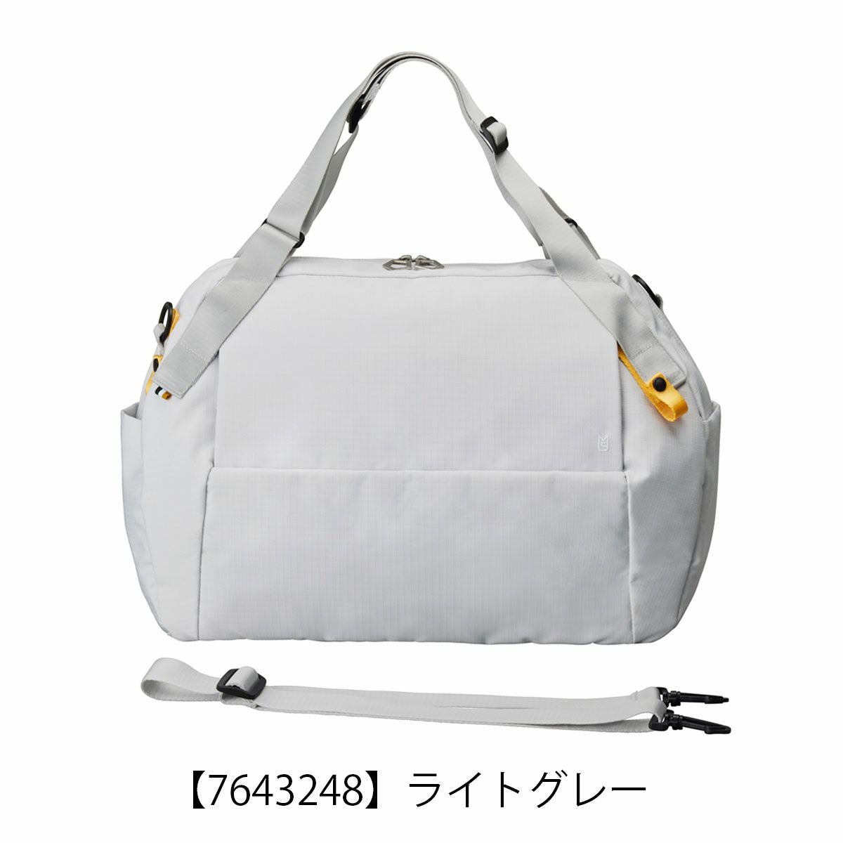 ミレスト ボストンバッグ 35L ヒュッテ 長さ調節可能 撥水 着脱ポーチ