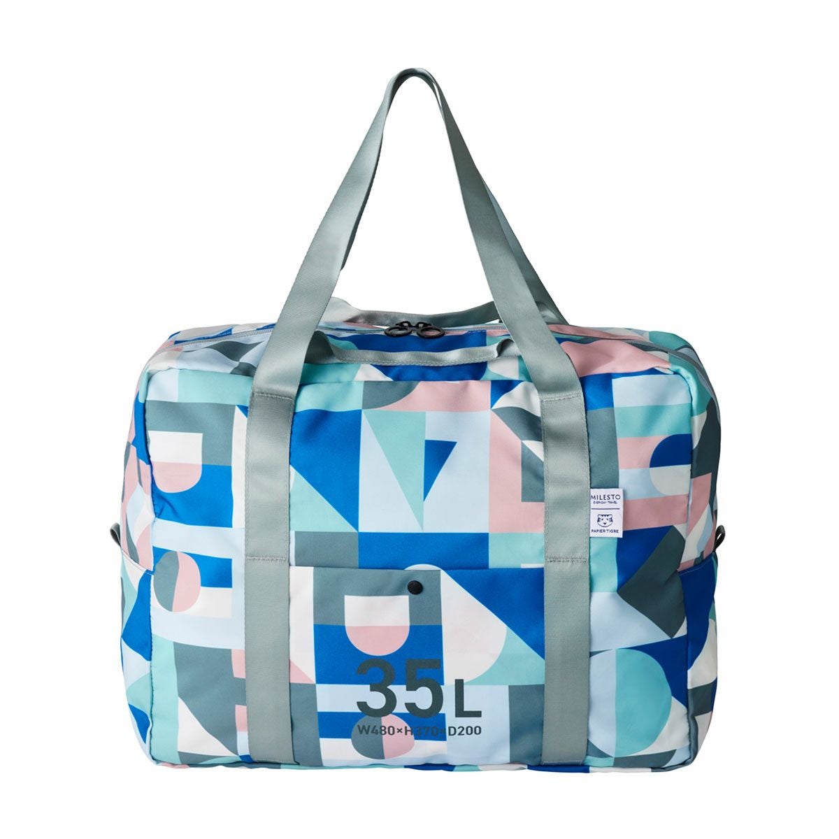 ミレスト パピエティグル ボストンバッグ 折りたたみ式 35L 2WAY