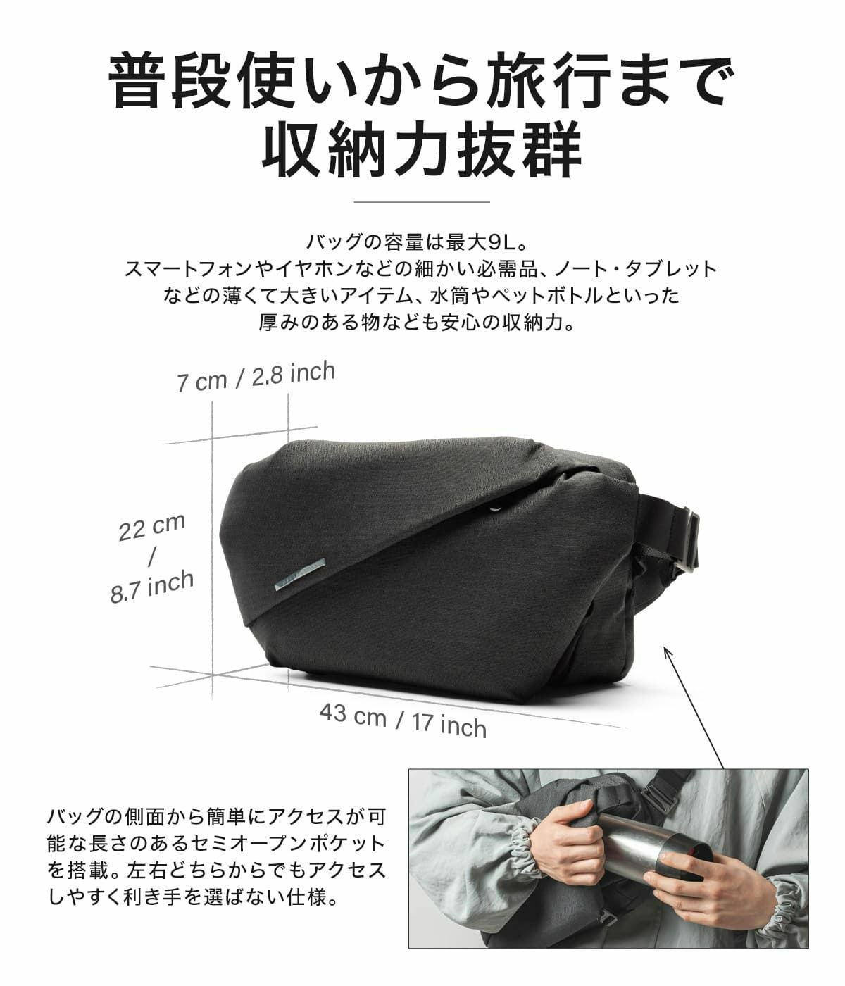 ニード ボディバッグ メンズ レディース R0 PLUS PRO NIID URBANATURE
