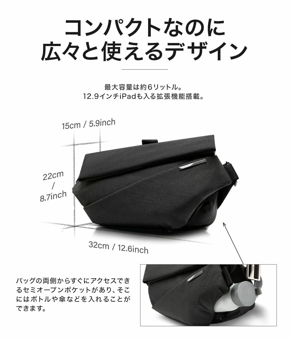 ニード ボディバッグ メンズ レディース R1 PRO NIID URBANATURE｜11