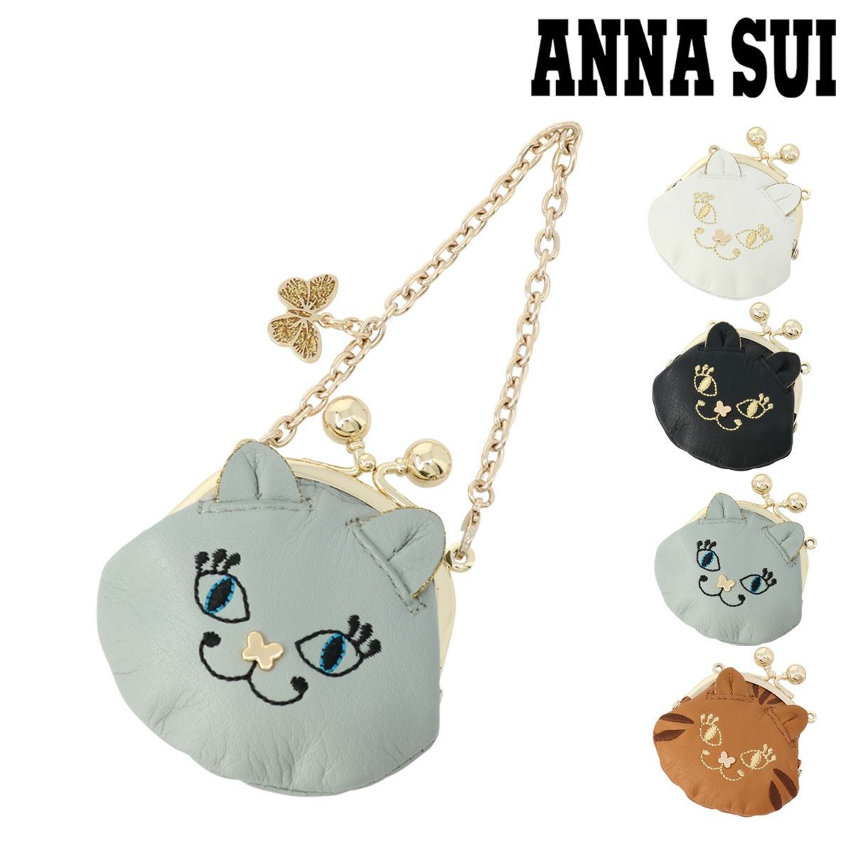 アナスイ コインケース がま口 本革 TITI レディース 317460 ANNA SUI