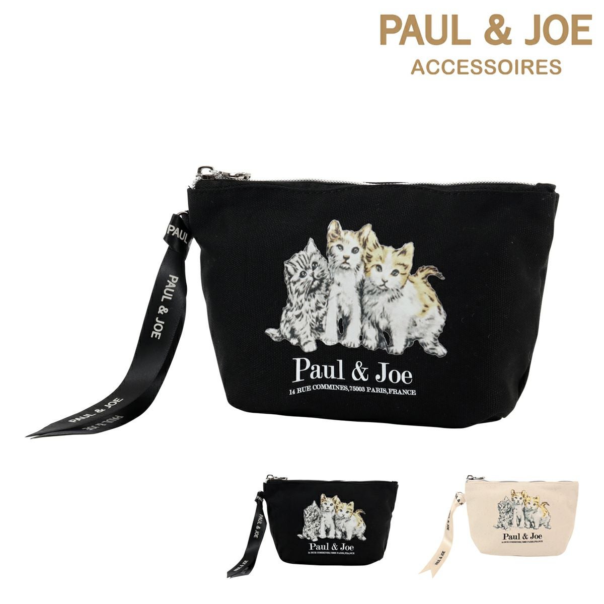 ポール＆ジョーアクセソワ ポーチ レディース スリーキャッツ PAUL&JOE