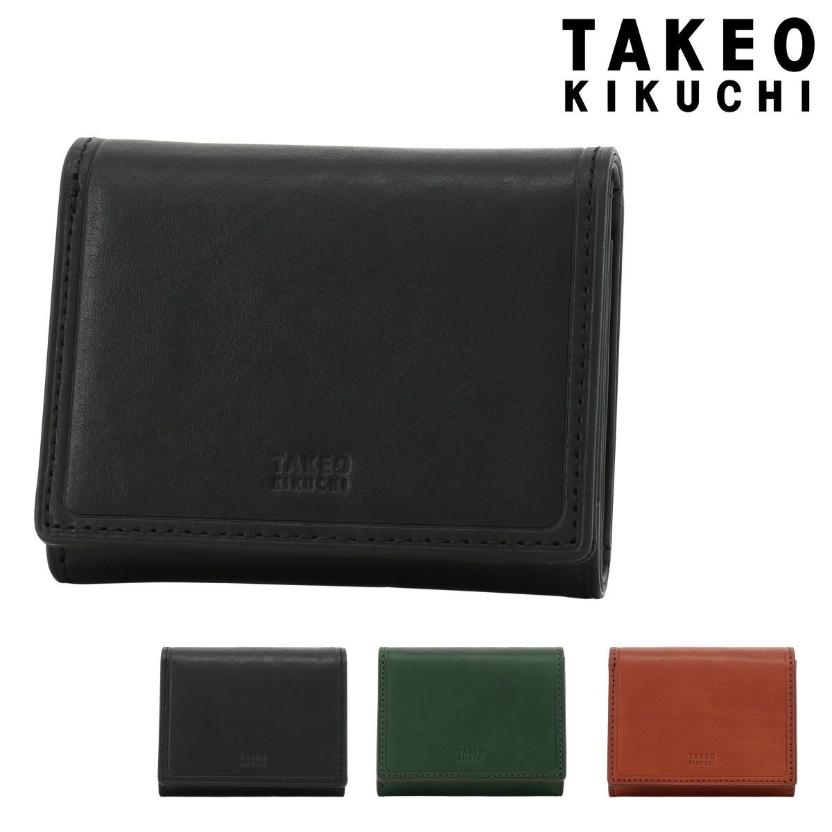 タケオキクチ 三つ折り財布 本革 メンズ コルティ 742624 TAKEO
