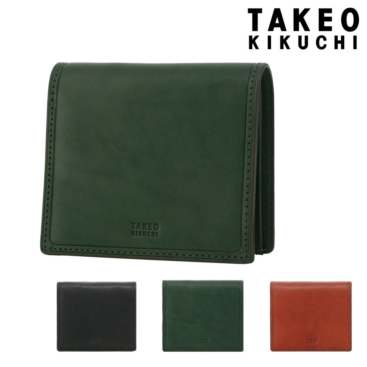 タケオキクチ 二つ折り財布 本革 メンズ コルティ 742625 TAKEO