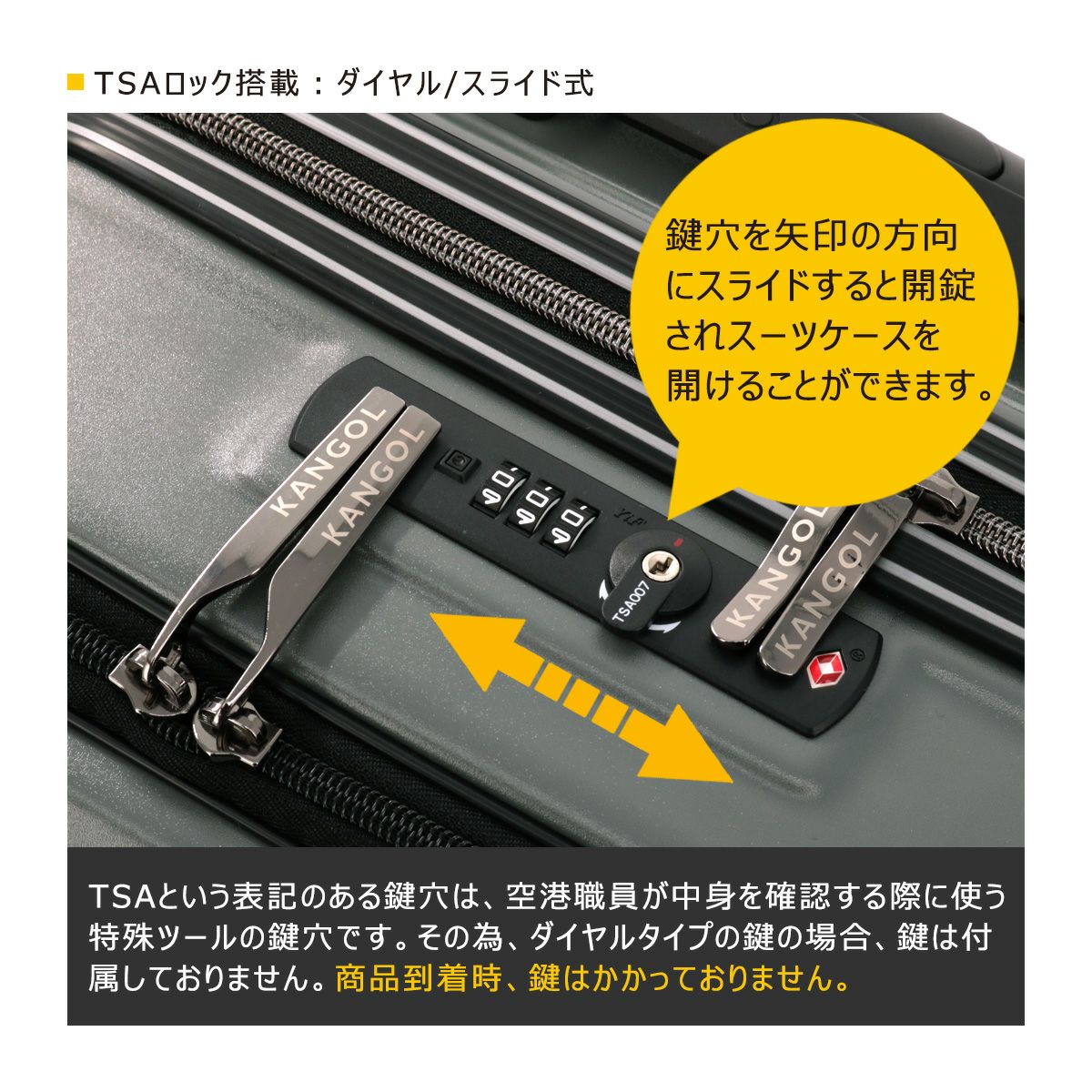 カンゴール スーツケース 37L 55cm 3.5kg 機内持ち込み フロント